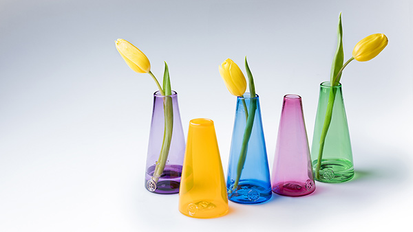 5 O'Clock Glass Bud Vases