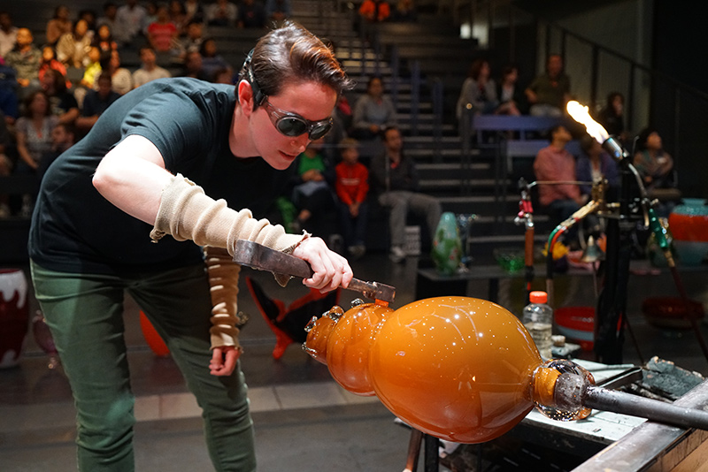 Catherine Labonte Blowing Glass