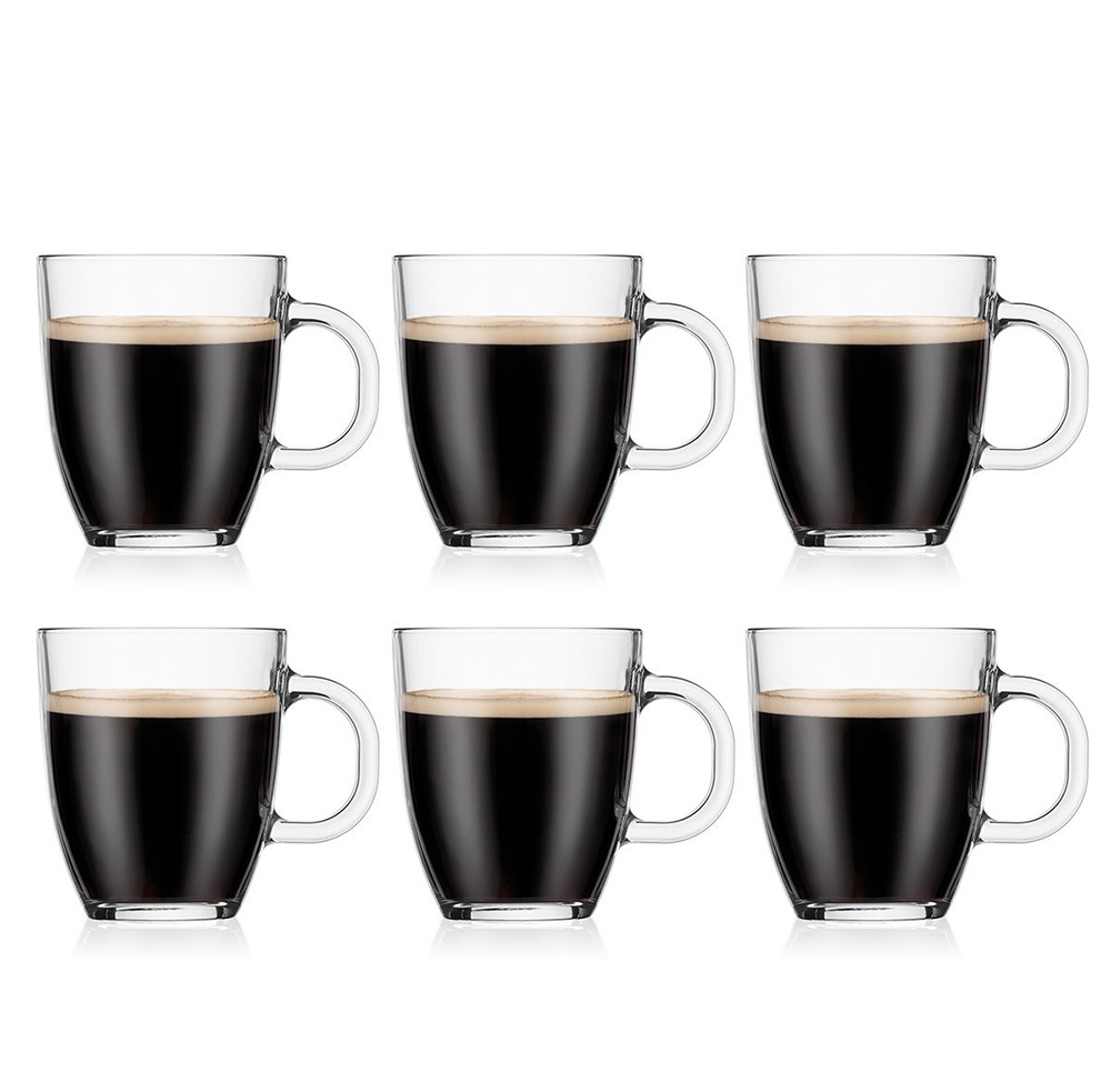 Bodum Mug Bistro Jumbo (Clear) - 2 Piece double wall 15 oz